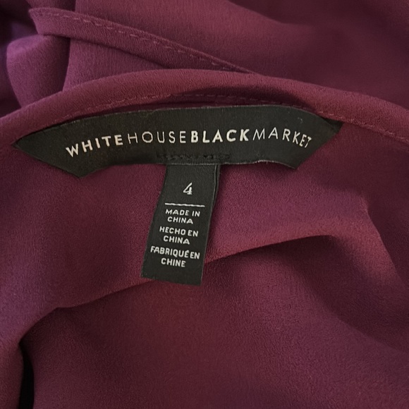 White House Black Market Purple Romper - Picture 5 of 8